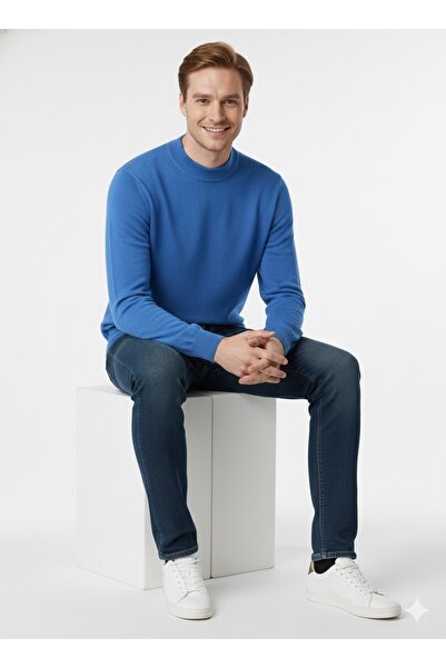 ModaPlaza Men's Half Turtleneck Sweater