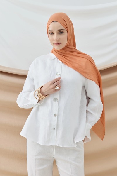 Modakaşmir Aya Series Shawl-Peach