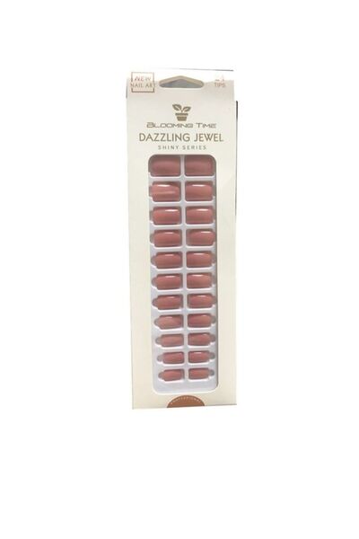 BLOOMING TIME اضغطي على أظافر أكريليك صناعية للنساء والفتيات، صالون مانيكير م...