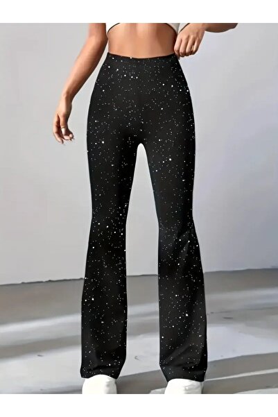 magic special Kadın Yüksek Bel Taşlı Dalgıç Tayt