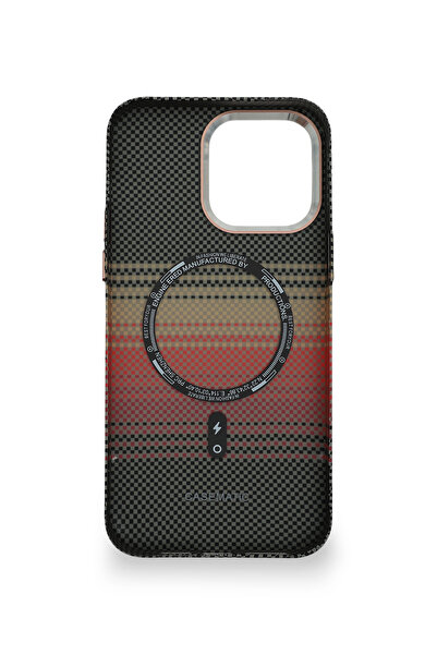 PiyasaSepeti Pixel Weave Case iPhone 15 Pro Max Steppe Alacasy