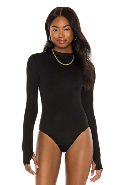 MetuCA بدلة نسائية سوداء ذات طبقتين من ساندي بنصف أصابع مع أزرار كبس