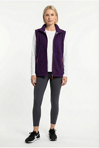 Cottonland Kadın MIMI Normal Kesim Polar Fleece Spor Yelek MOR