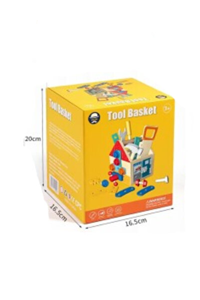 Other Little Engineer Toy – Wooden House Construction Set with Tool Basket