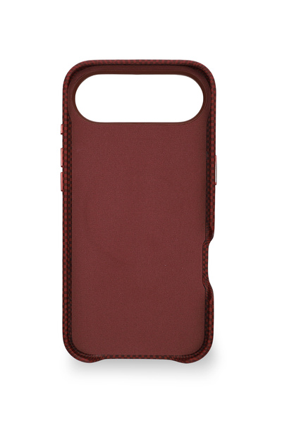 PiyasaSepeti Carbon Weave Magsafe iPhone 17 Air Magma Red