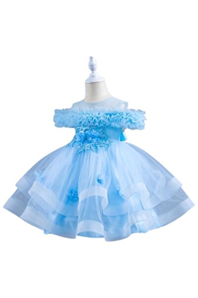 OEM Rochie elegantă albastră pentru fete (5 ani)