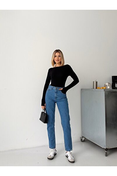Your Shine MOM JEANS SA VISOKIM STRUKOM I CJEVASTIM NOŽICAMA