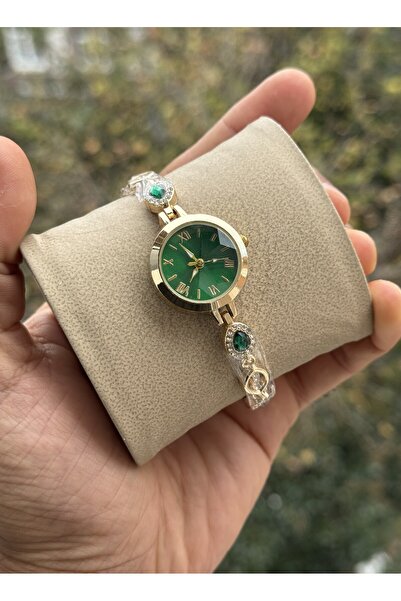 Tulpar Special Design Stone Cord Luxury Crystal Glass Women's Wristwatch