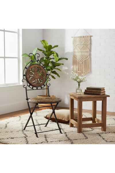 Lorena Home Decor Ferforje katlanır Sandalye