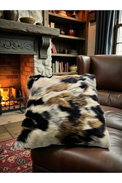 Framgan Fur Patterned Luxury Decorative Throw Pillow