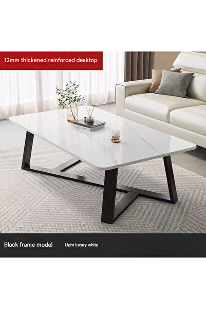 CJ طاولة قهوة جانبية مع مساحة تخزين متعددة الوظائف لغرفة المعيشة باللون الأبي...