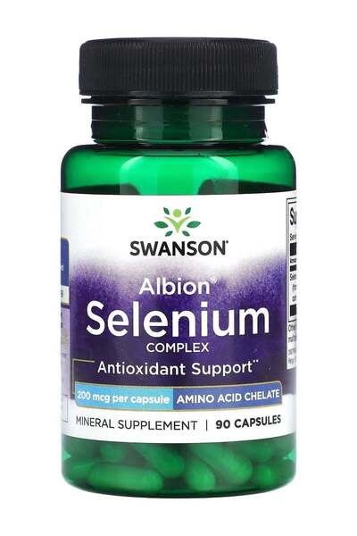 SWANSON مجمع ألبيون سيلينيوم، 200 ميكروغرام، 90 كبسولة
