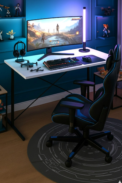 PEKA Profesyonel Oyuncu Masası Bilgisayar Masası Gamer Çalışma Masası - 90*45...