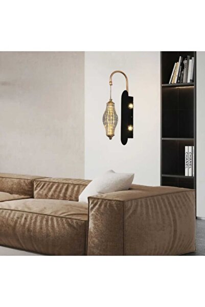 best power Luxury 7145-W LED Wall Lamp - Gold Finish with Textured Shade, 3 Brightness Levels