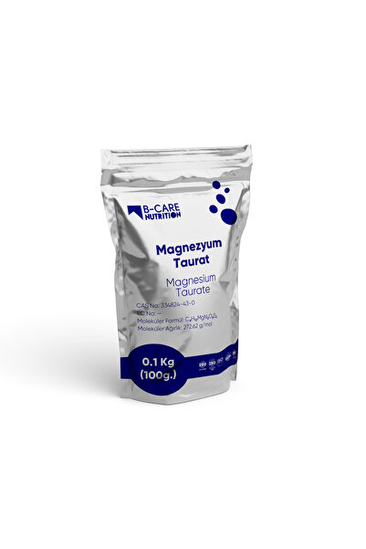 B-CARE NUTRITION Magnezyum Taurat (Magnesium Taurate) Toz Hammadde 0.1 kg (10...