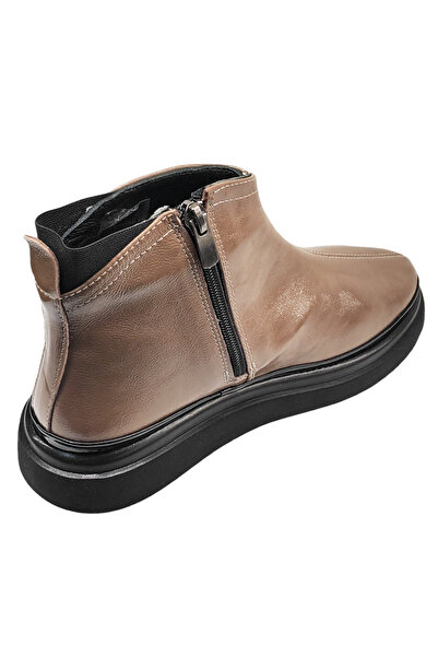 Dogati Very comfortable women's brown leather ankle boots (sizes 36-40)