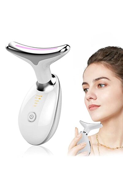 Generic Double Chin Reducer Vibration Massager, 3-in-1 Portable Firming Wrinkle Removal Device for Neck & Fa