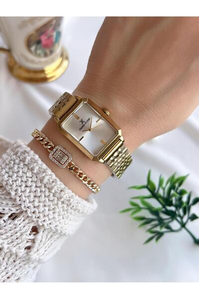 Daniel Klein Steel Cord 30 Meters Water Resistant Special Design Women Wrist Watch+Bracelet Vs.Blkt.0724