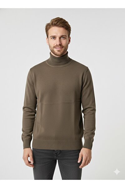 ModaPlaza Men's Full Turtleneck Sweater