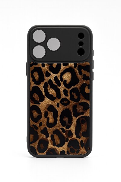 OSG iPhone 17 Pro Max Compatible Leopard Pattern Premium Luxury Shock-Absorbing Case with Camera Protection Frame