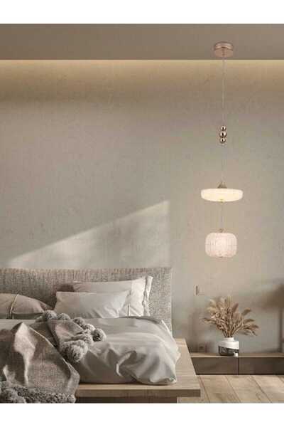 best power ثريا سقف دائرية حديثة LED 9872 - 25 واط، مصباح معلق 20 سم، قابل للتعديل 100 سم