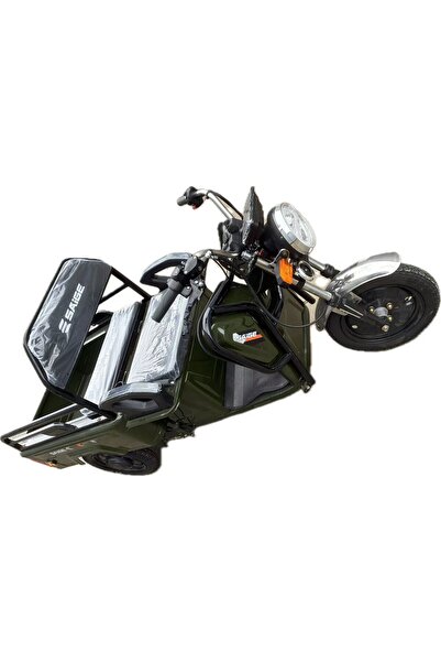 Flippy XPB Cargo Electric Tricycle, Saige, 1600W Motor, B No Permit, Green