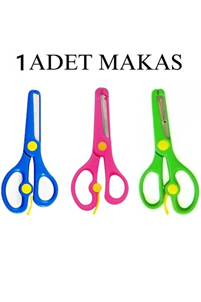 lawrenceshop 1 Adet Çocuk Korumalı Makas Kağıt Kesme Etkinlik Bant Kırtasiye ...