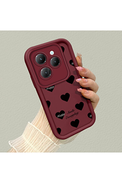 ucuc Infinix Hot 40/40 Pro Uyumlu Silikon Malzeme Darbeye Dayanıklı Basit Bor...