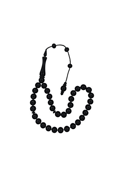 OltutaşıMarket Sphere Cut Wrist Length Certified Erzurum Oltu Stone Prayer Be...