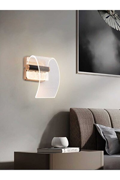 best power Modern Gold LED Wall Lamp 7211 - 20 cm, 24W, 3 Lighting Levels