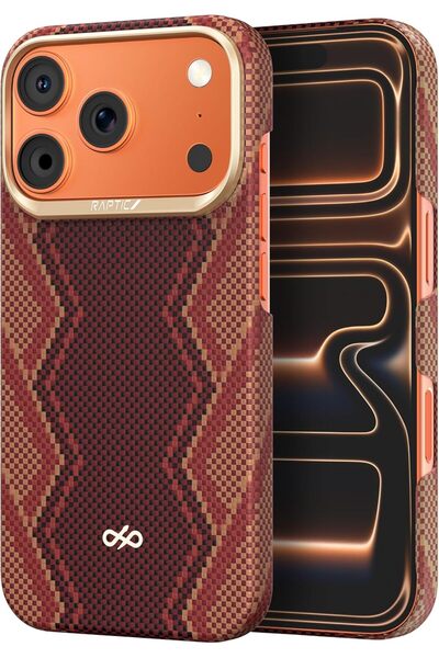 Raptic جراب أراميد لهاتف iPhone 17 Pro MAX [MagSafe] غطاء فائق النحافة من ألي...