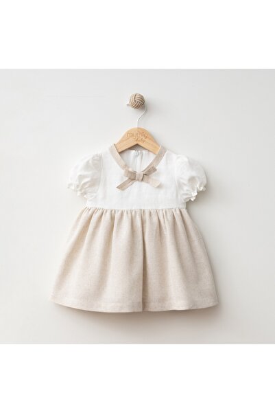 Maxbabi FLAMLI KETEN ELBİSE