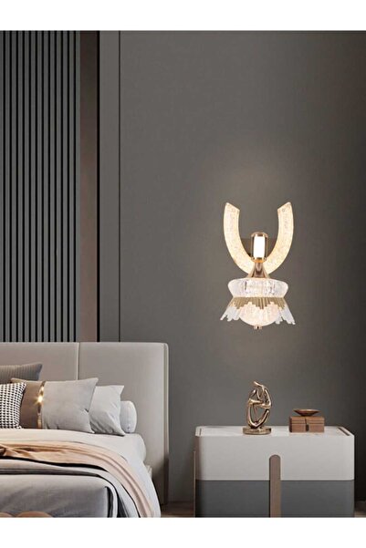 best power مصباح حائط LED عصري - موديل 9828-W، 15 واط، 3 أوضاع ألوان، كريستال...