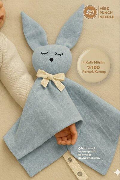 ANP MODA TASARIM %100 Pamuk organik Müslin uyku arkadaşı doğal kumaş emzik ta...