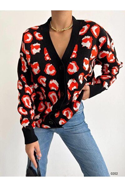 Modafeminen Tricotaj Cardigan TR202 NEGRU