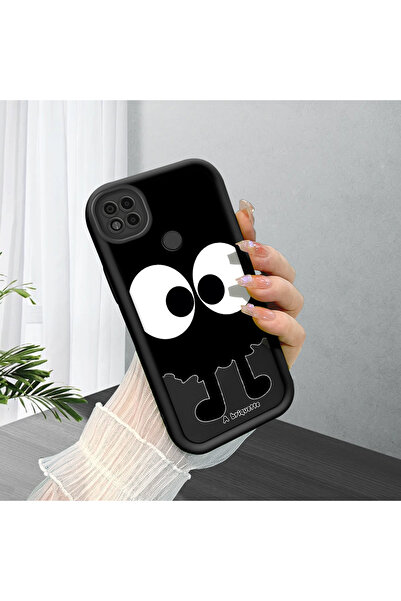 Hontinga حافظة هاتف من السيليكون الناعم متوافقة مع هاتف Xiaomi Poco C31، عيون...