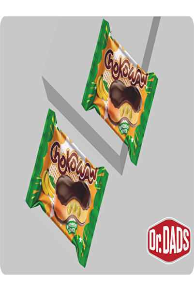 DADS Chokowaw Çikolata Kaplamalı Muz Aromalı Kek 24 Adet