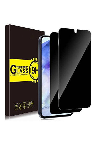 HYX واقي شاشة الخصوصية لهاتف Samsung Galaxy A55/A35 - عبوتان، زجاج مقسّى 9H