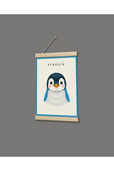 idealizbiz Πίνακας σε καμβά με πορτρέτο πιγκουίνου
