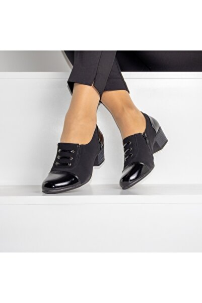 Radin Black Square-Heeled Shoes