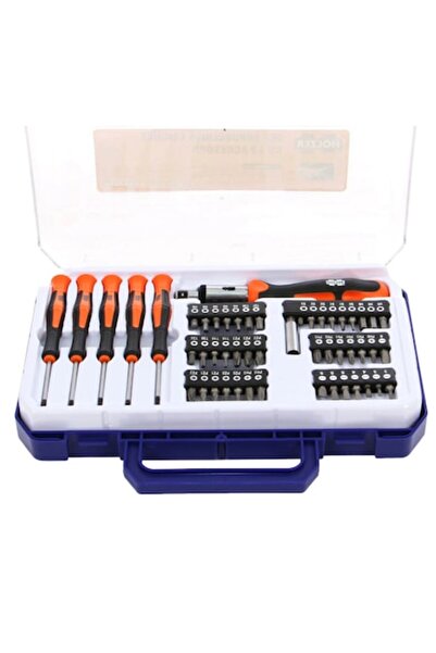 Holzer Set șurubelnițe cu clichet + 50 accesorii