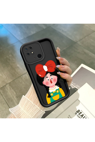 Hontinga حافظة هاتف من السيليكون الناعم متوافقة مع هاتف Xiaomi Redmi 10C، مضا...