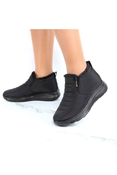 EDEN Black Fur-lined Boots