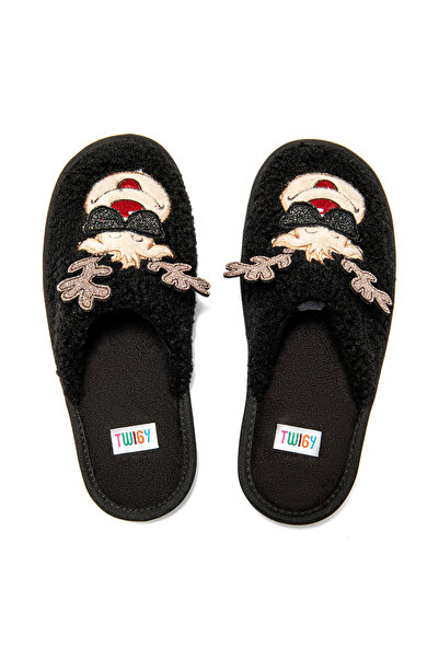 Twigy Happy Γυναικείες Παντόφλες Μαύρες 37/41