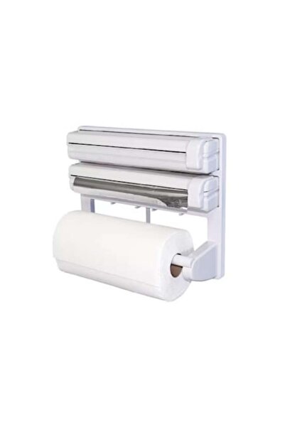Att Dozator triplu de bucătărie pentru hârtie, folie de aluminiu și folie str...
