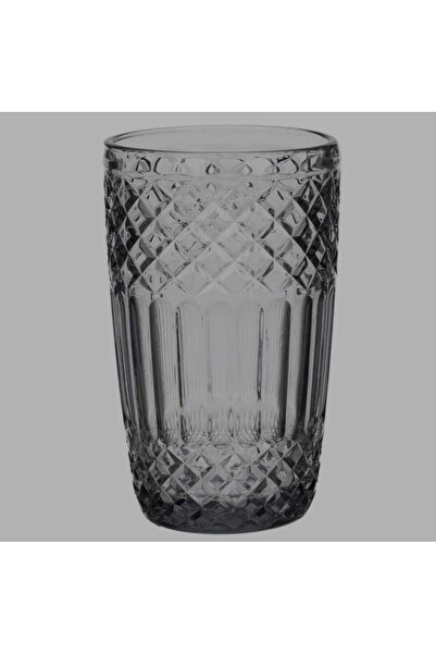 OEM Grey Glass 'Squared' Water Glass 380ml