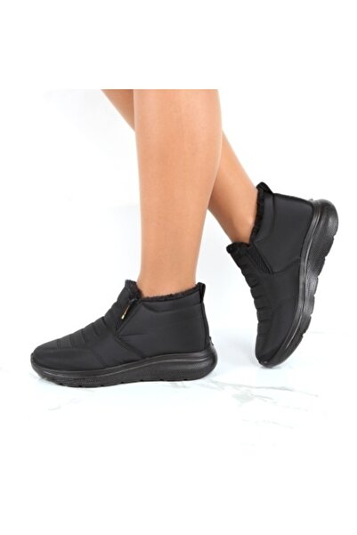 EDEN Black Fur-lined Boots