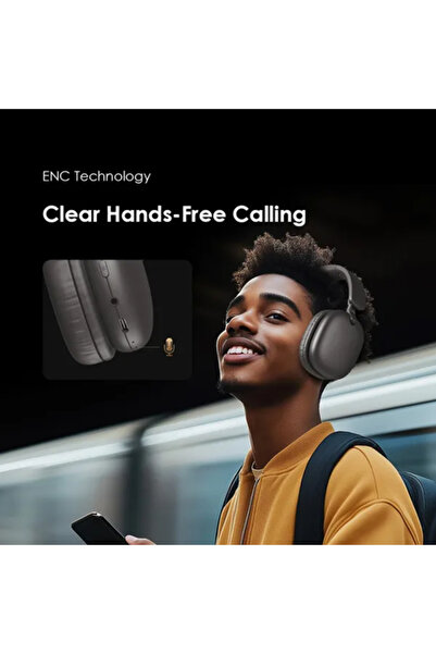 oraimo Boom Pop Lite Wireless Headphones with ENC and Sound360 Spatial Sound - Light Gold