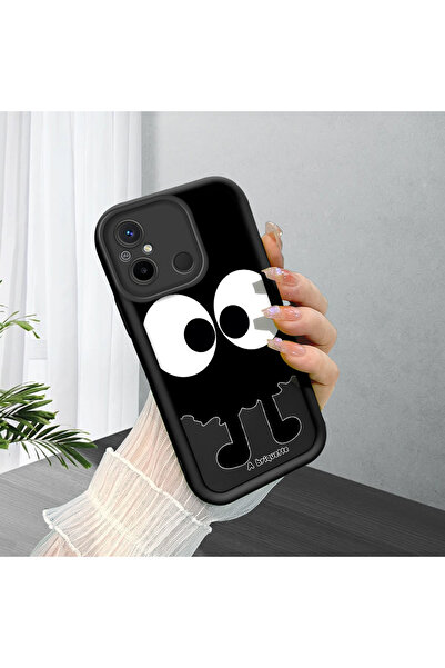 Hontinga حافظة هاتف من السيليكون الناعم متوافقة مع Xiaomi Poco C55، عيون لطيف...