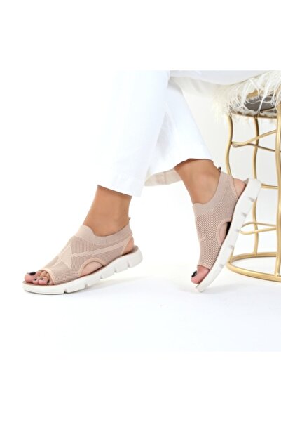 Rana beige comfortable sandals, low sole